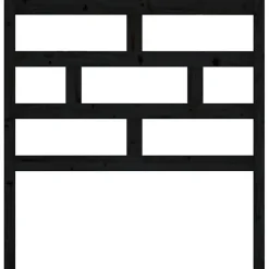 Vidaxl Tête de lit Noir 106x4x100 cm Bois massif de pin Outlet