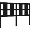 Vidaxl Tête de lit Noir 125,5x4x100 cm Bois massif de pin 817984