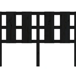 Vidaxl Tête de lit Noir 125,5x4x100 cm Bois massif de pin 817984