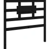 Vidaxl Tête de lit Noir 95,5x4x100 cm Bois massif de pin 818024