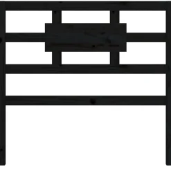 Vidaxl Tête de lit Noir 95,5x4x100 cm Bois massif de pin 818024