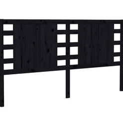 Vidaxl Tête de lit Noir 206x4x100 cm Bois massif de pin 818794 Discount