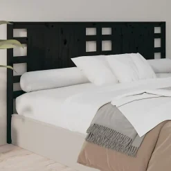 Vidaxl Tête de lit Noir 206x4x100 cm Bois massif de pin 818794 Discount