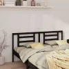 Vidaxl Tête de lit Noir 206x4x100 cm Bois de pin massif 818844 Sale