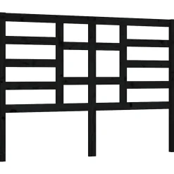 Vidaxl Tête de lit Noir 146x4x104 cm Bois massif de pin 818144