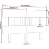 Vidaxl Tête de lit 163,5x3x81 cm Bois massif de pin 819130 Clearance