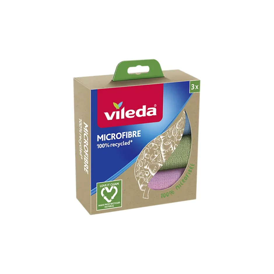 Vileda - Pack de 6 - Lavette MF recyclée x3 Sale