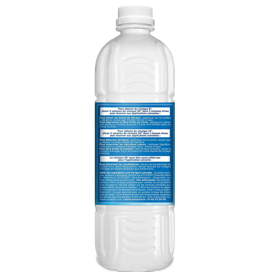 Onyx Vinaigre 20° formule concentrée 1L Outlet