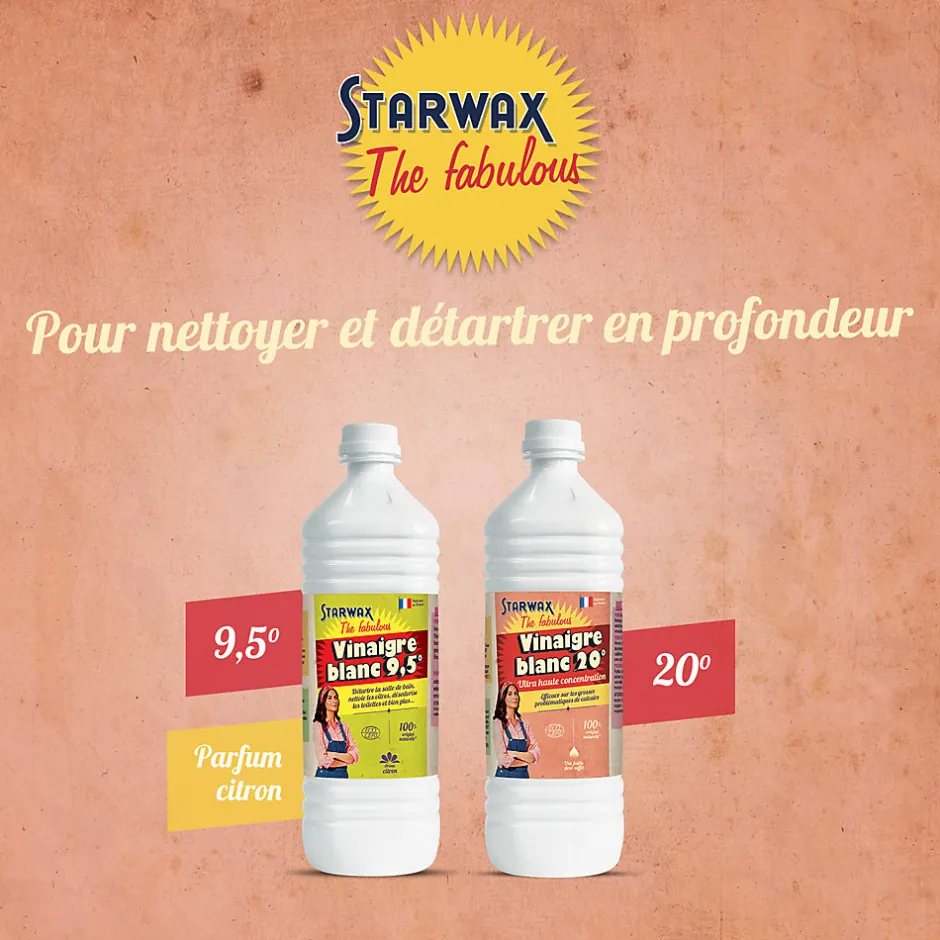 Starwax Fabulous Vinaigre blanc 20° ultra haute concentration Starwax The fabulous 1L