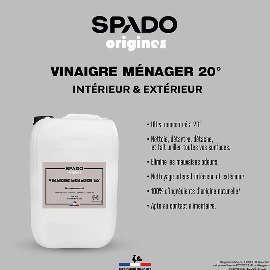 Gloss Vinaigre blanc ultra concentré à 20° 10L