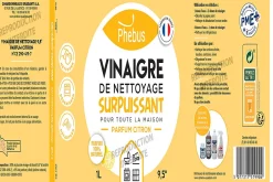 Phebus Vinaigre de nettoyage surpuissant 9,5° Phébus citron 1L