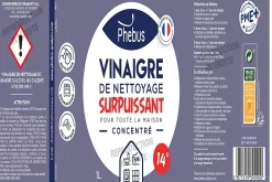 Phebus Vinaigre de nettoyage surpuissant concentré 14° 1L Discount
