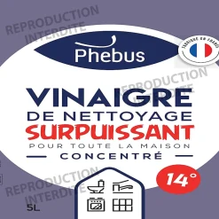 Phebus Vinaigre ménager surpuissant 14° 5L Online