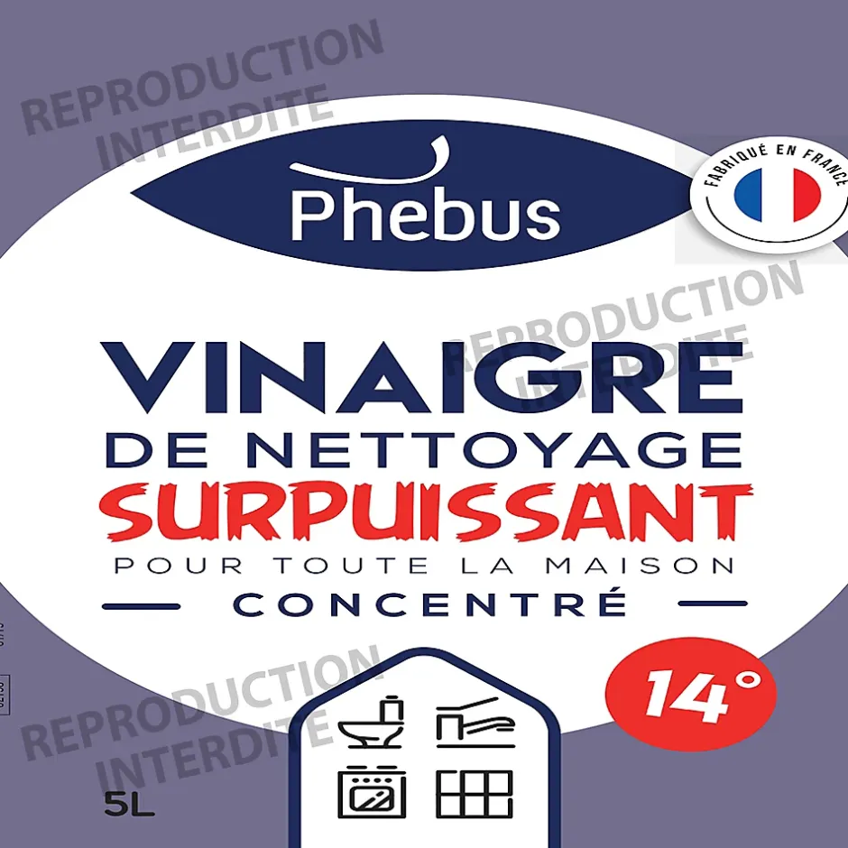 Phebus Vinaigre ménager surpuissant 14° 5L Online