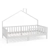 Enfant Vitalispa® Vitalispa Lit cabane Blanc 90x200 cm