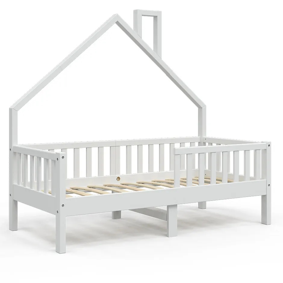 Enfant Vitalispa® Vitalispa Lit cabane Blanc 80x160 cm