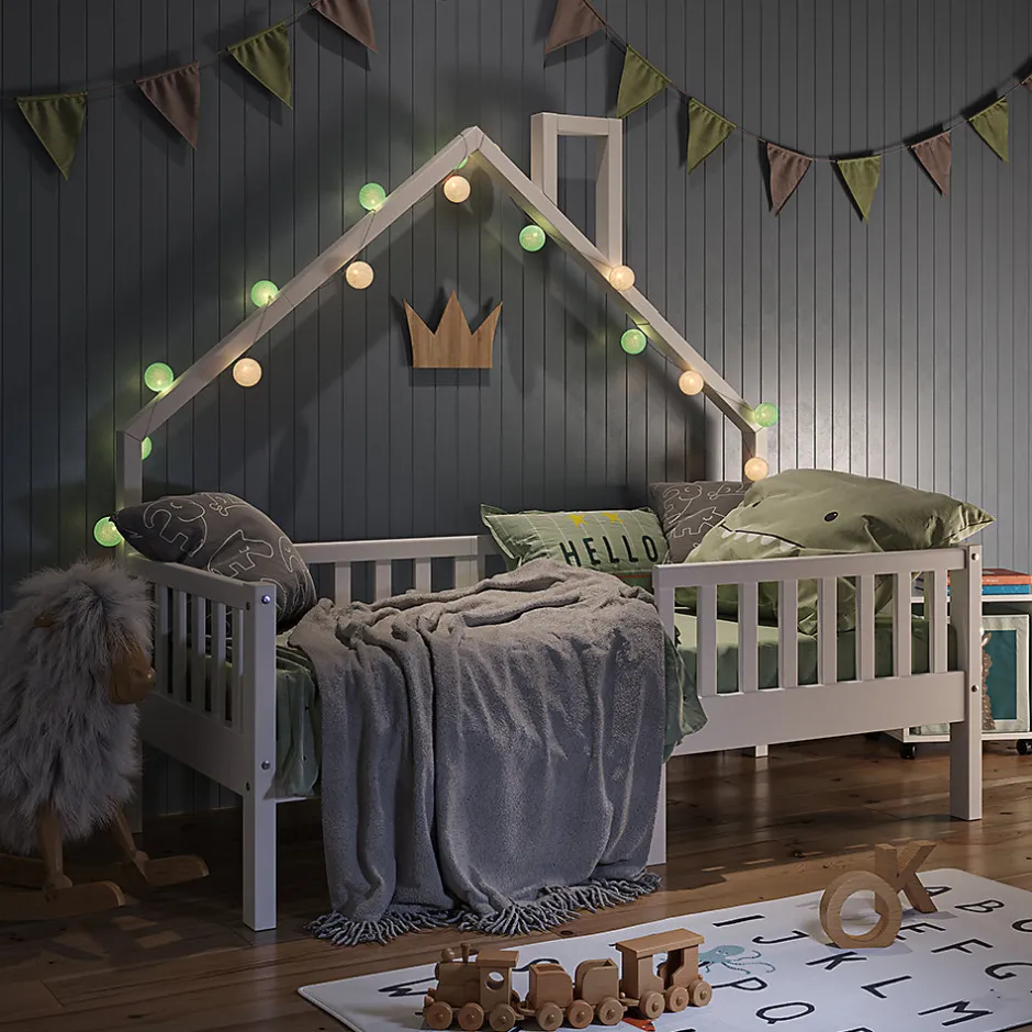 Enfant Vitalispa® Vitalispa Lit cabane Blanc 80x160 cm