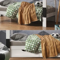 Enfant Vitalispa® Vitalispa Lit denfant Blanc 80x160 cm avec tiroir