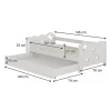 Vitalispa® Vitalispa Lit pour enfant Blanc 70x140 cm avec tiroir et matelas Online