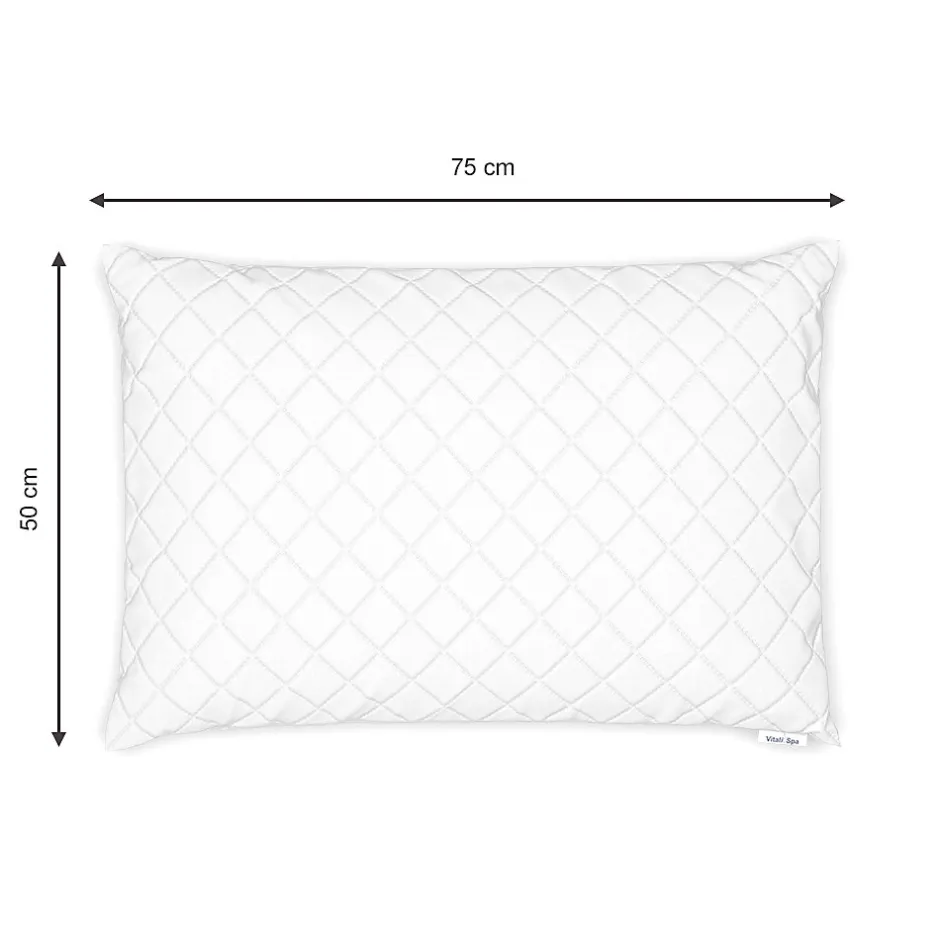 Vitalispa® Vitalispa Oreiller Blanc 50x75cm Set de 2