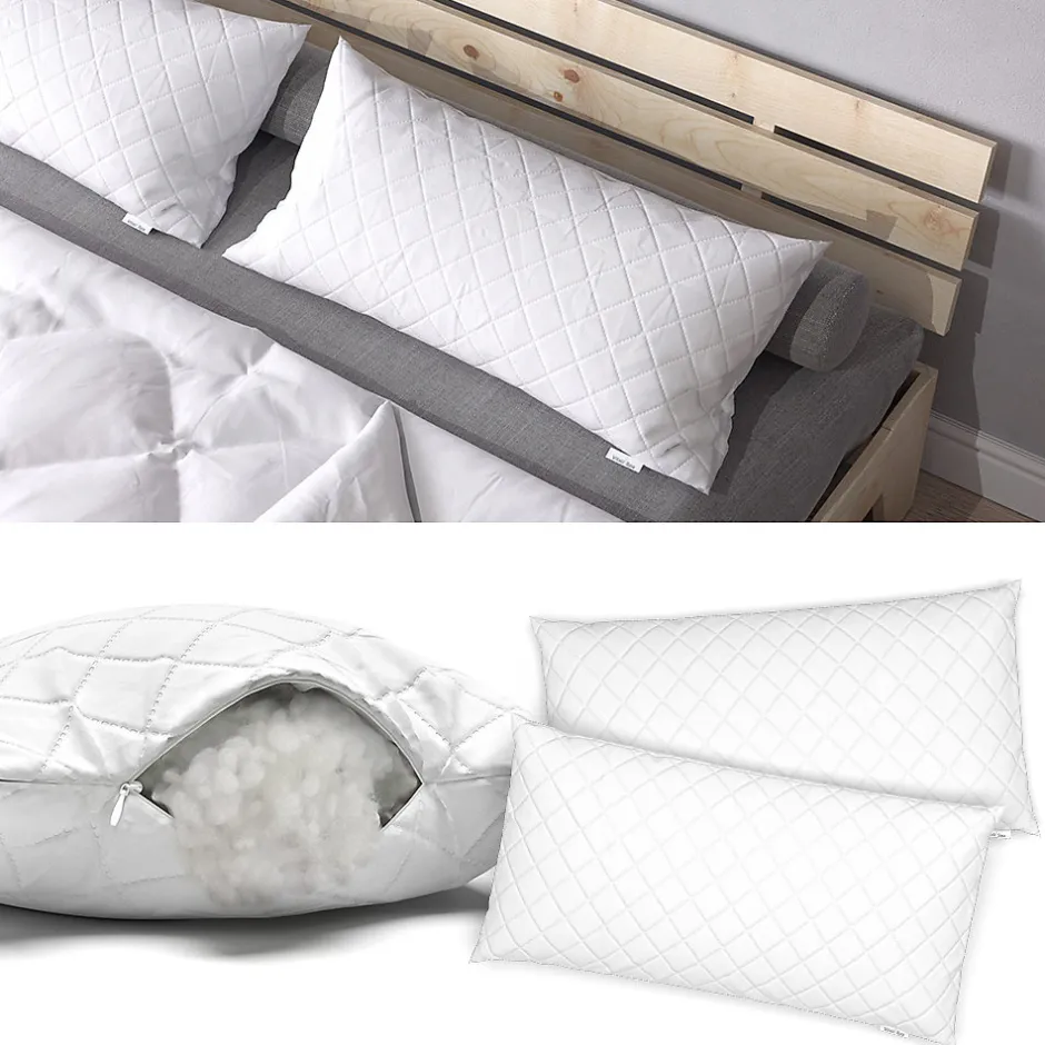 Vitalispa® Vitalispa Oreiller Blanc 40x80cm Set de 2