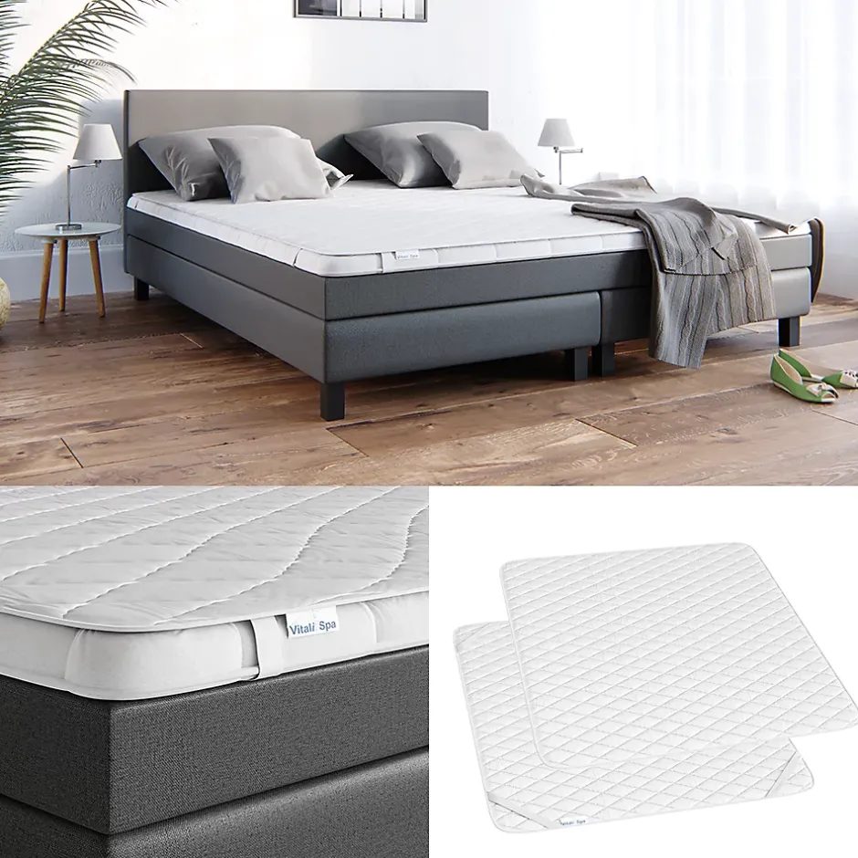 Vitalispa® Vitalispa Protège-matelas Blanc 180x200cm Surpiqûre New