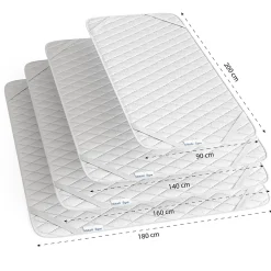 Vitalispa® Vitalispa Protège-matelas Blanc 180x200cm Surpiqûre New