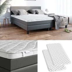 Vitalispa® Vitalispa Protège-matelas Blanc 90x200cm lavable jusquà 60C adapté au sèche-linge