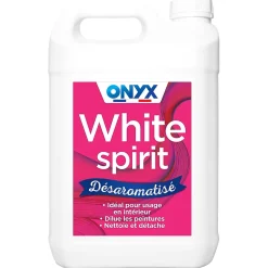 Onyx White Spirit désaromatisé diluant nettoyant 5L Best