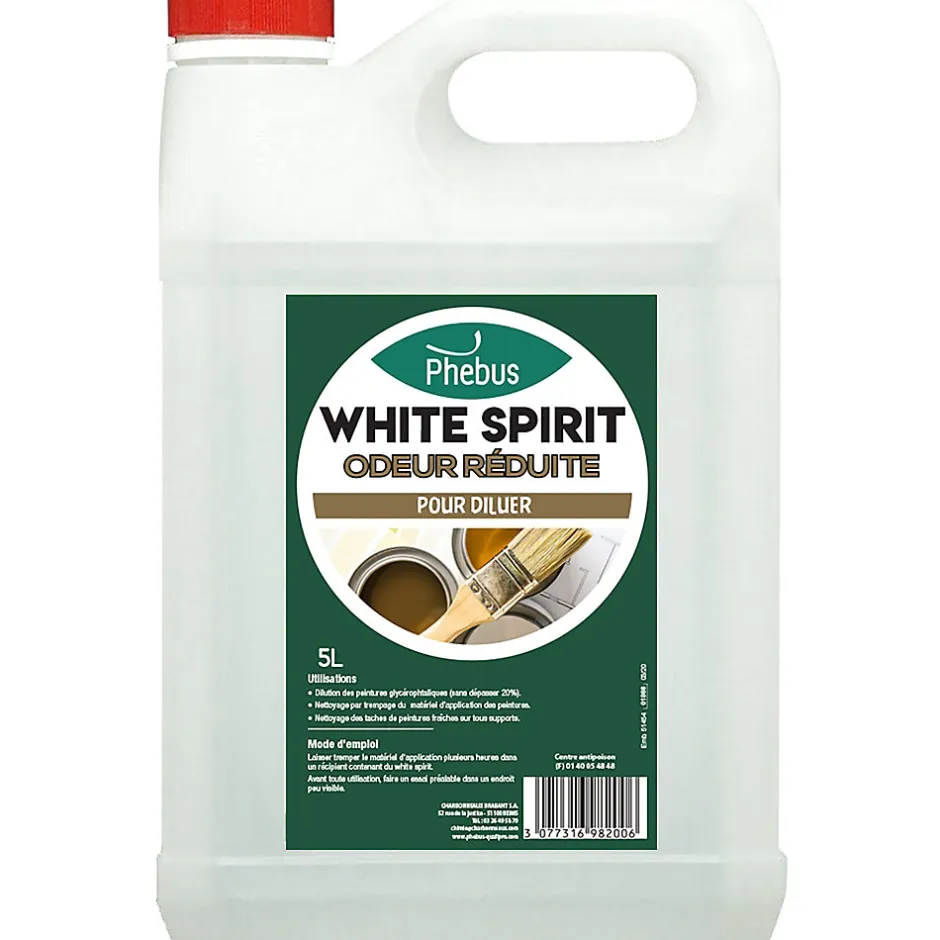 Phebus White spirit odeur réduite Phébus 5L